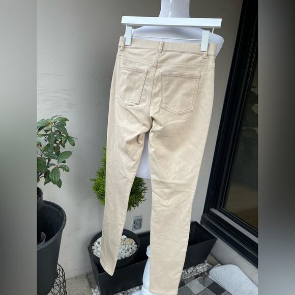 ☘️ Uniqlo Heattech Stretchy Leggings/ Jeggings in Cream/ Beige/ Eggshell C… - Picture 6 of 12